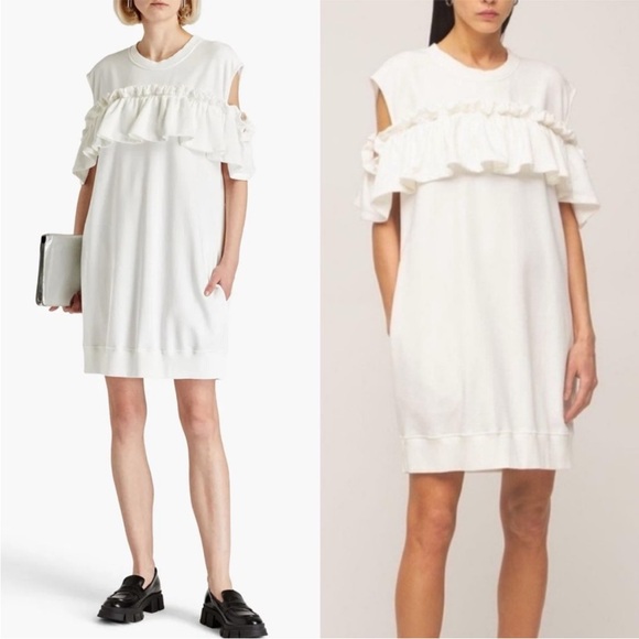 🌓Firm Price🌗 MM6 Maison Margiela ruffle overlay Dress - Picture 1 of 16